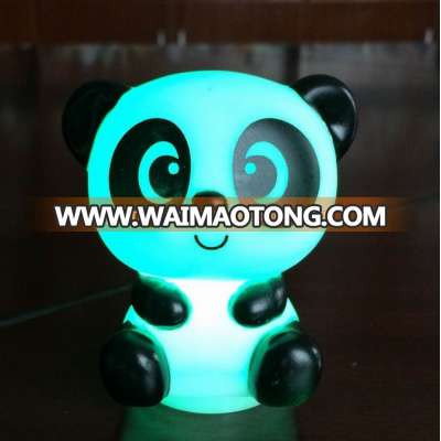 animal panda shaped funny night lights with lanyard