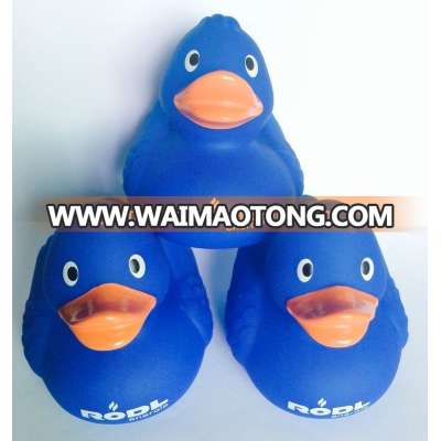 factory making 8cm rubber blue duck bath toy